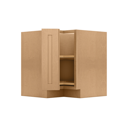 Lazy Suzan Base Kitchen Cabinet SCER33 Shaker Toffee 34.5 in. height 33 in. depth - Kitchen Cabinets