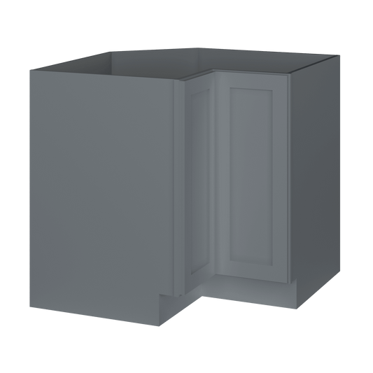 Lazy Suzan Base Kitchen Cabinet SCER36 Colonial Gray LessCare 34.5 in. height 36 in. depth - Kitchen Cabinets