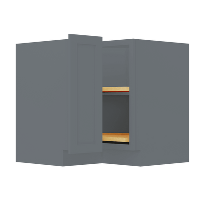 Lazy Suzan Base Kitchen Cabinet SCER36 Colonial Gray LessCare 34.5 in. height 36 in. depth - Kitchen Cabinets