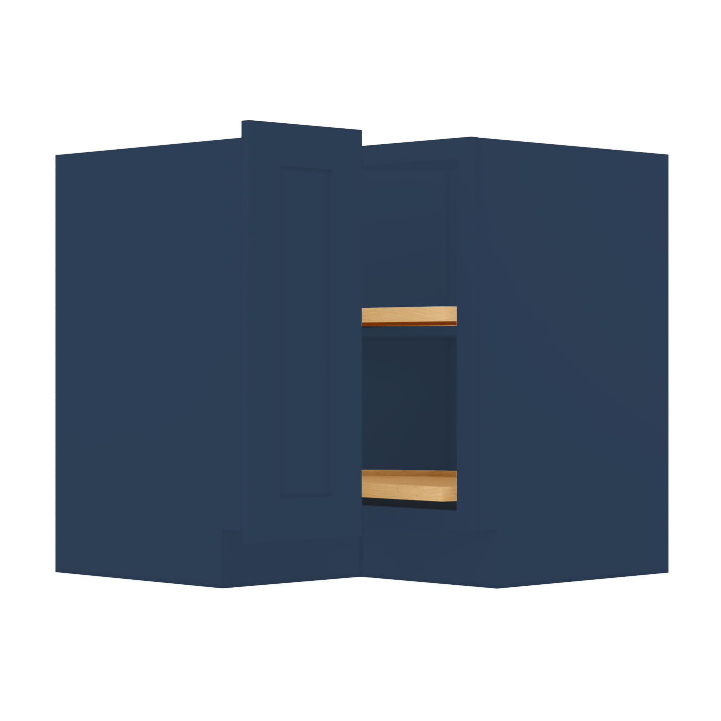 Lazy Suzan Base Kitchen Cabinet SCER36 Danbury Blue LessCare 34.5 in. height 36 in. depth - Kitchen Cabinets