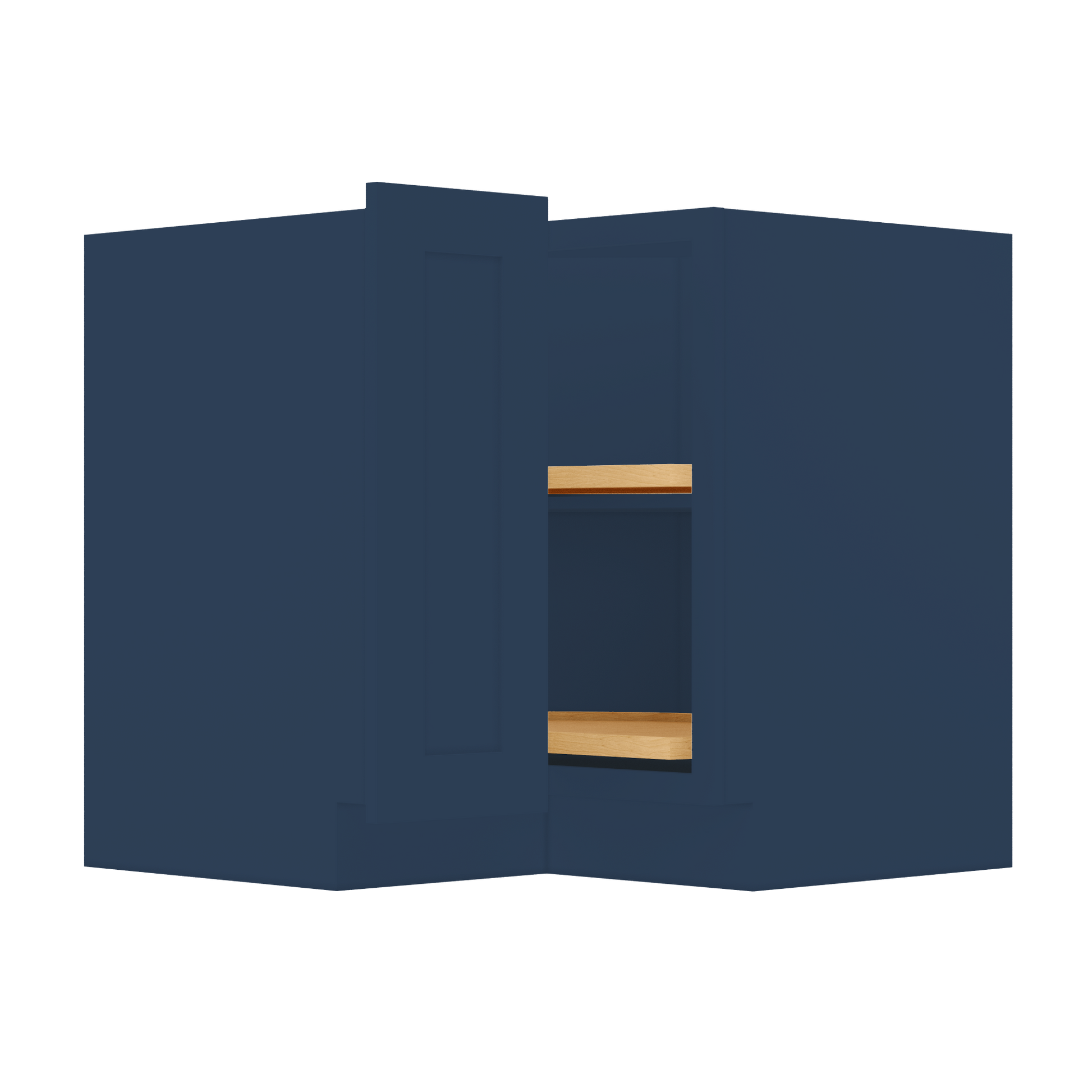 Lazy Suzan Base Kitchen Cabinet SCER36 Danbury Blue LessCare 34.5 in. height 36 in. depth - Kitchen Cabinets