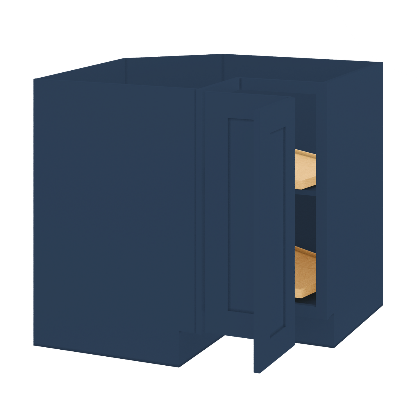 Lazy Suzan Base Kitchen Cabinet SCER36 Danbury Blue LessCare 34.5 in. height 36 in. depth - Kitchen Cabinets