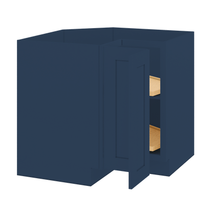 Lazy Suzan Base Kitchen Cabinet SCER36 Danbury Blue LessCare 34.5 in. height 36 in. depth - Kitchen Cabinets