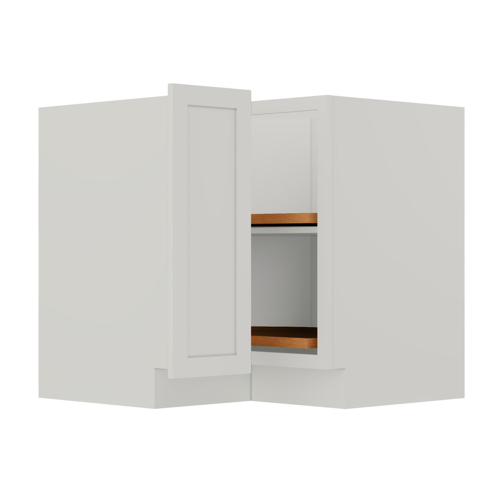 Lazy Suzan Base Kitchen Cabinet SCER36 Milan Pearl 34.5 in. height 36 in. depth - Kitchen Cabinets