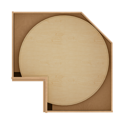 Lazy Suzan Base Kitchen Cabinet SCER36 Shaker Toffee 34.5 in. height 36 in. depth - Kitchen Cabinets