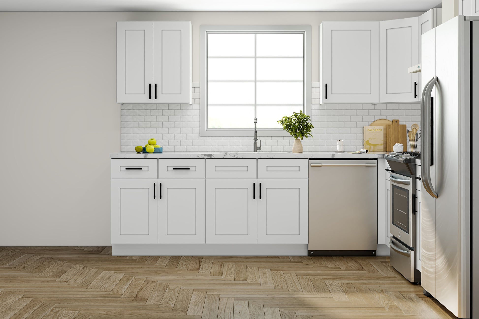 Lesscare Alpina White 10x10 Kitchen