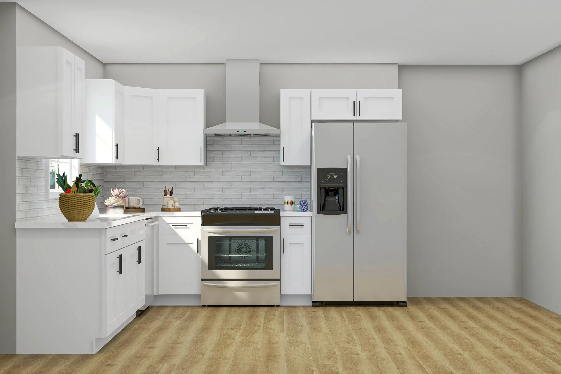 Lesscare Alpina White 10x10 Kitchen
