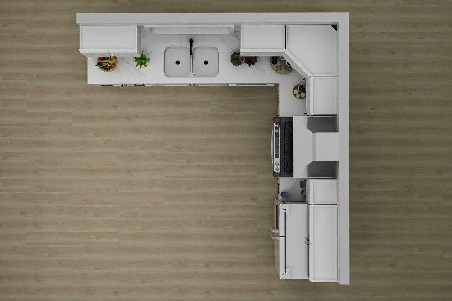 Lesscare Alpina White 10x10 Kitchen