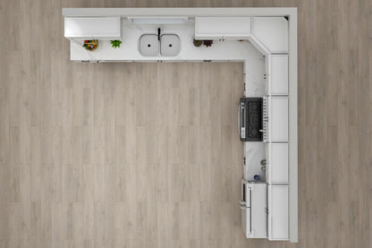 Lesscare Alpina White 12x12 Kitchen