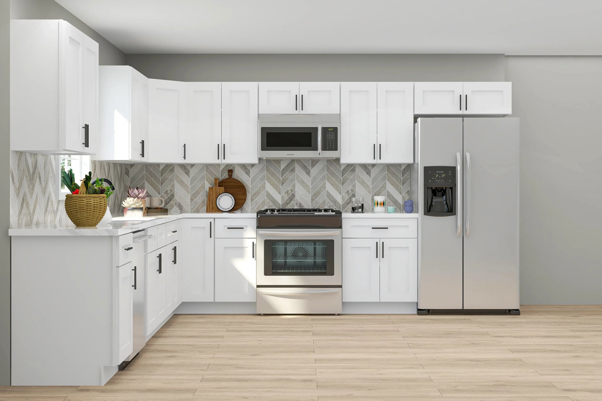 Lesscare Alpina White 12x12 Kitchen
