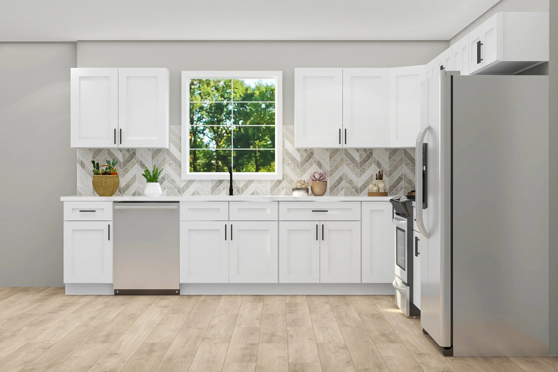 Stylish Alpina White 12x12 Kitchen Cabinet for a Modern Look