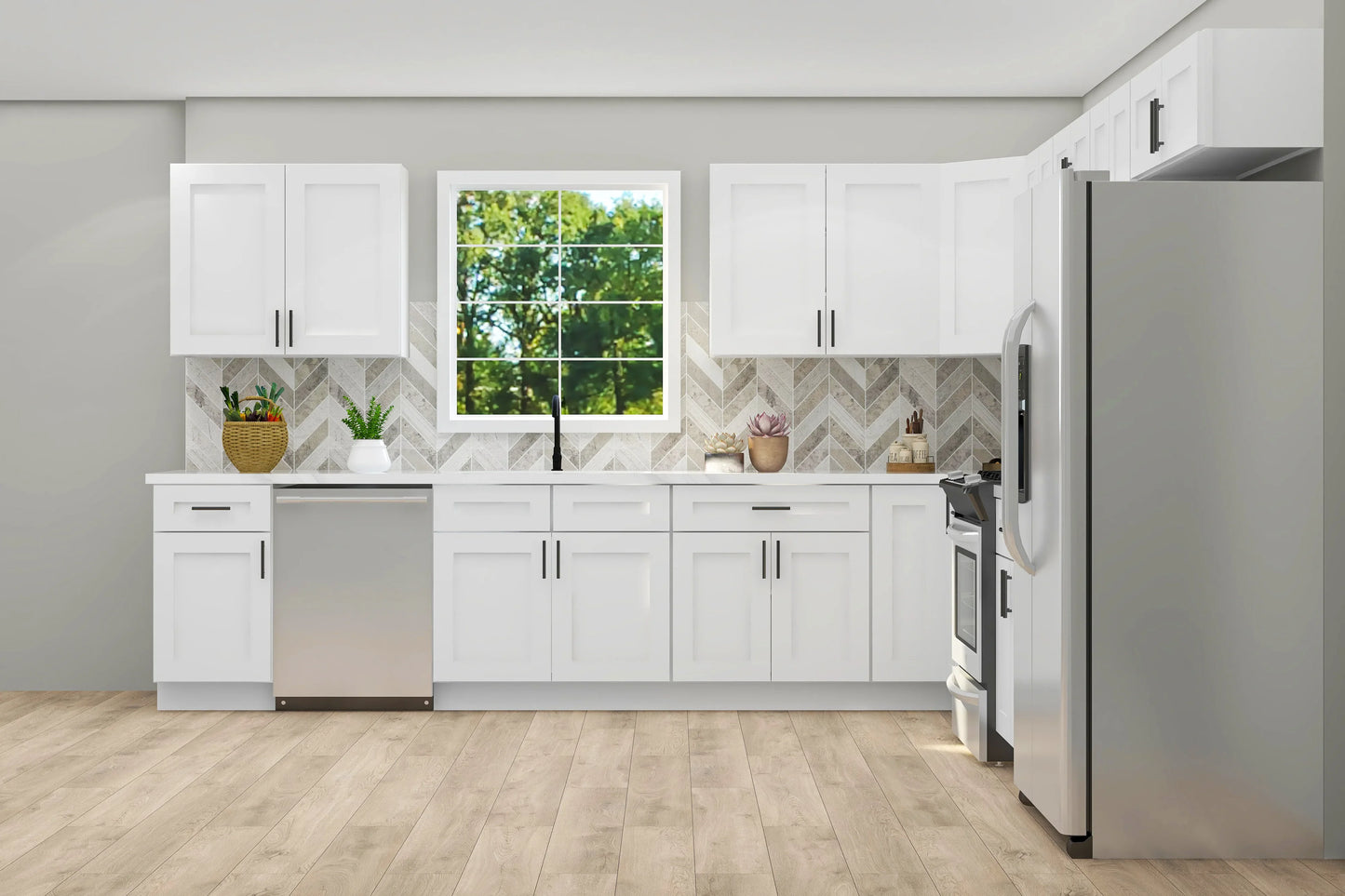 Lesscare Alpina White 12x12 Kitchen