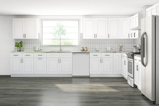 Lesscare Alpina White 15x15 Kitchen