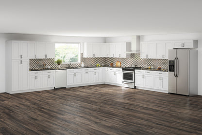 Lesscare Alpina White 18x18 Kitchen