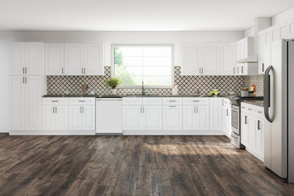 Lesscare Alpina White 18x18 Kitchen