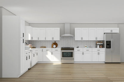 Lesscare Alpina White 18x18 Kitchen