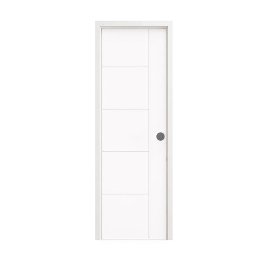 24 in. x 80 in. Berkley Honeycomb Core Primed White MDF Prehung Interior Door