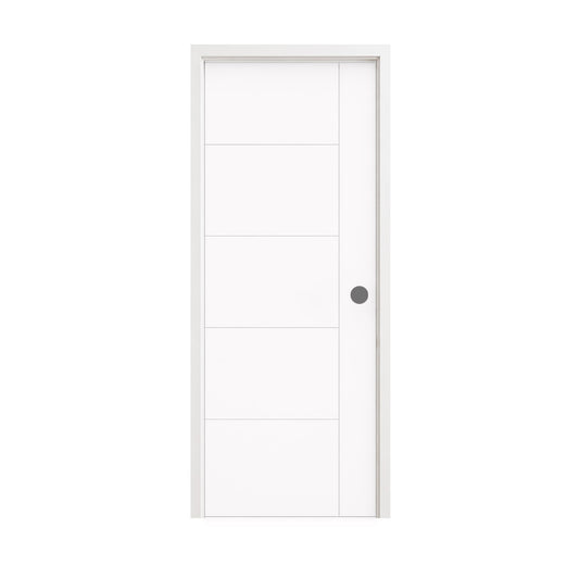 30 in. x 80 in. Berkley Honeycomb Core Primed White MDF Prehung Interior Door