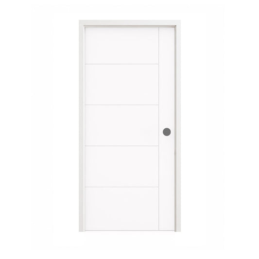 36 in. x 80 in. Berkley Honeycomb Core Primed White MDF Prehung Interior Door