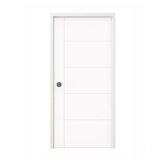 36 in. x 80 in. Berkley Honeycomb Core Primed White MDF Prehung Interior Door