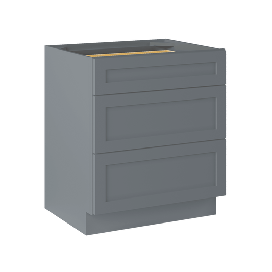 Linen Range Base Kitchen Cabinet LRB30 Colonial Gray LessCare 30 in. width 34.5 in. height 24 in. depth - Kitchen