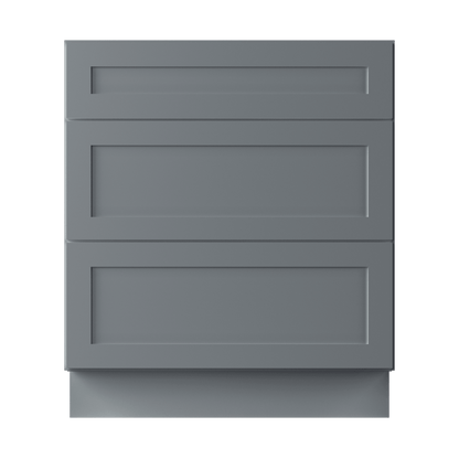 Linen Range Base Kitchen Cabinet LRB30 Colonial Gray LessCare 30 in. width 34.5 in. height 24 in. depth - Kitchen