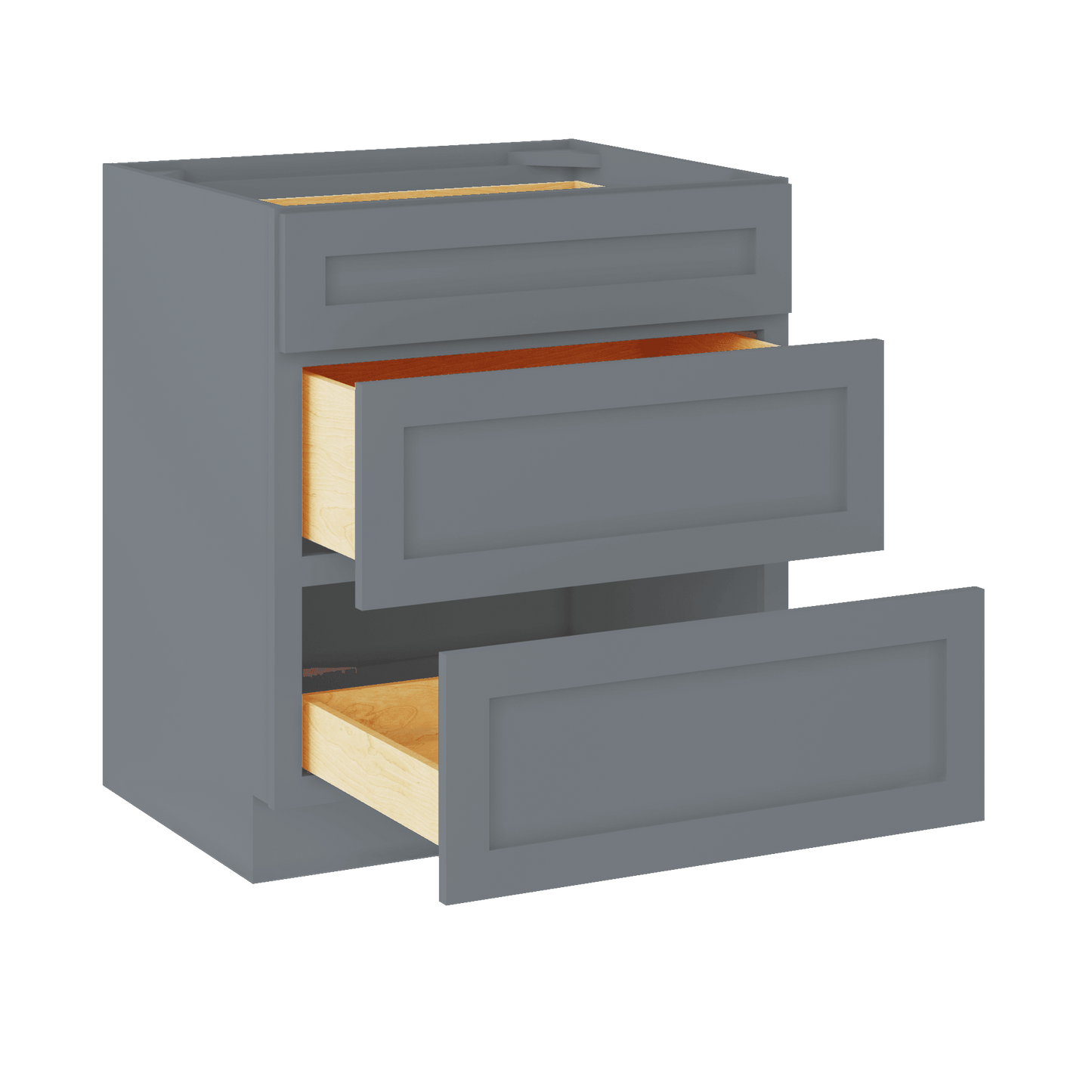 Linen Range Base Kitchen Cabinet LRB30 Colonial Gray LessCare 30 in. width 34.5 in. height 24 in. depth - Kitchen