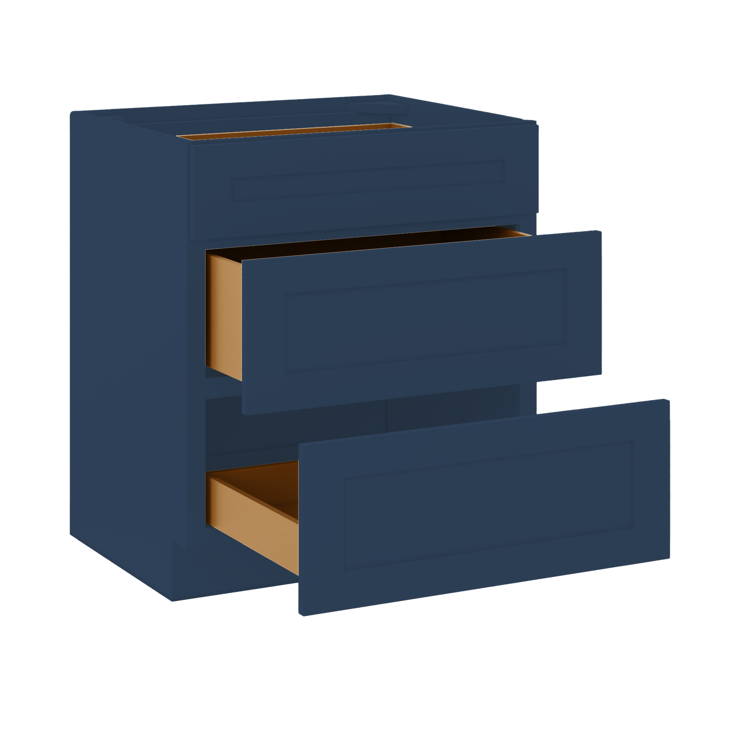 Linen Range Base Kitchen Cabinet LRB30 Danbury Blue LessCare 30 in. width 34.5 in. height 24 in. depth - Kitchen