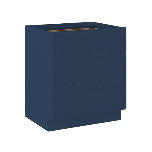 Linen Range Base Kitchen Cabinet LRB30 Danbury Blue LessCare 30 in. width 34.5 in. height 24 in. depth - Kitchen
