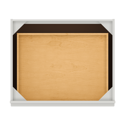 Linen Range Base Kitchen Cabinet LRB30 Milan Pearl 30 in. width 34.5 in. height 24 in. depth - Kitchen Cabinets