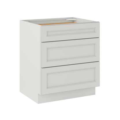 Linen Range Base Kitchen Cabinet LRB30 Milan Pearl 30 in. width 34.5 in. height 24 in. depth - Kitchen Cabinets