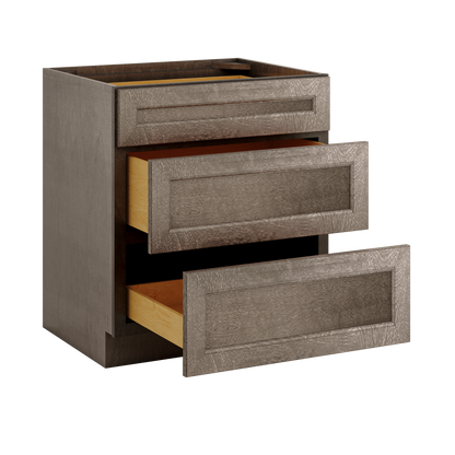 Linen Range Base Kitchen Cabinet LRB30 Milan Slate 30 in. width 34.5 in. height 24 in. depth - Kitchen Cabinets