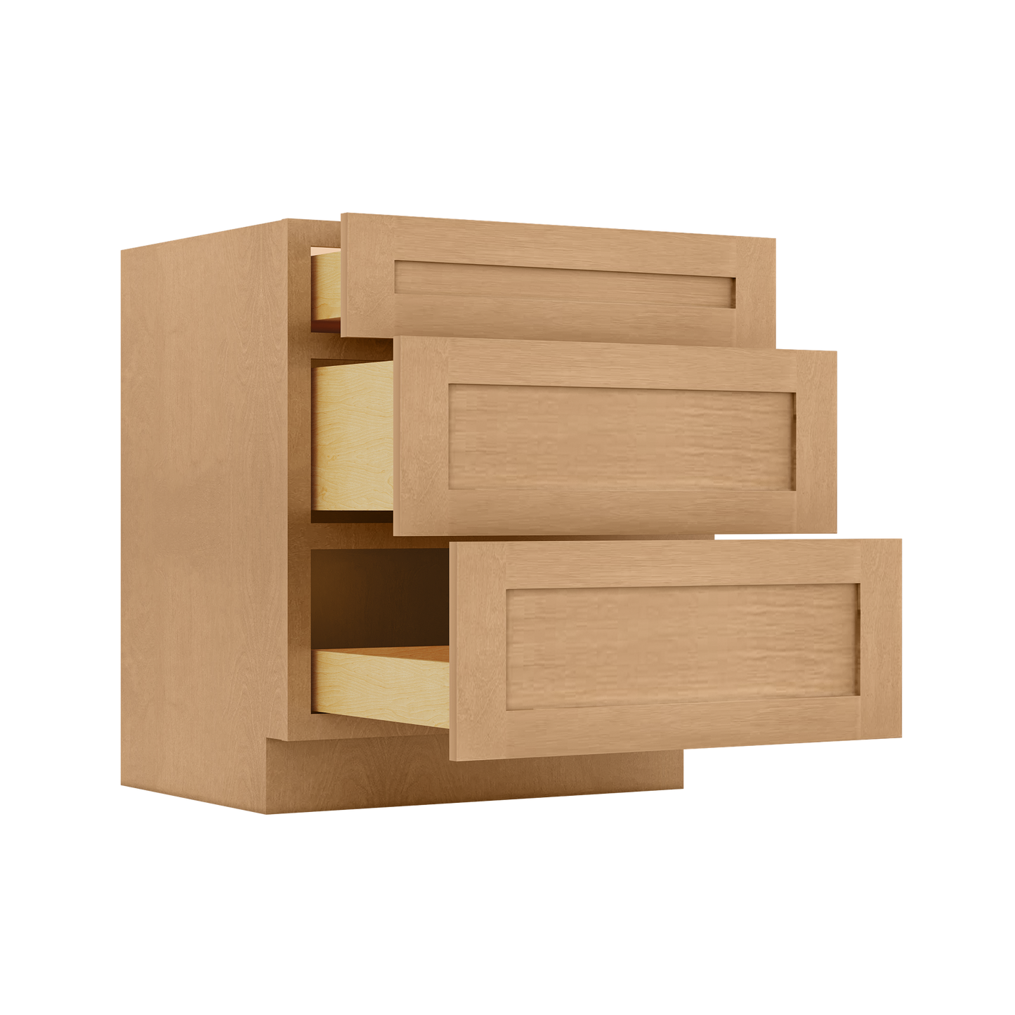 Linen Range Base Kitchen Cabinet LRB30 Shaker Toffee 30 in. width 34.5 in. height 24 in. depth - Kitchen Cabinets