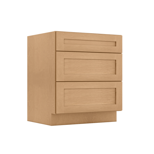 Linen Range Base Kitchen Cabinet LRB30 Shaker Toffee 30 in. width 34.5 in. height 24 in. depth - Kitchen Cabinets