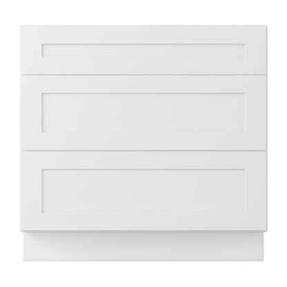 Linen Range Base Kitchen Cabinet LRB36 Alpina White LessCare 36 in. width 34.5 in. height 24 in. depth - Kitchen