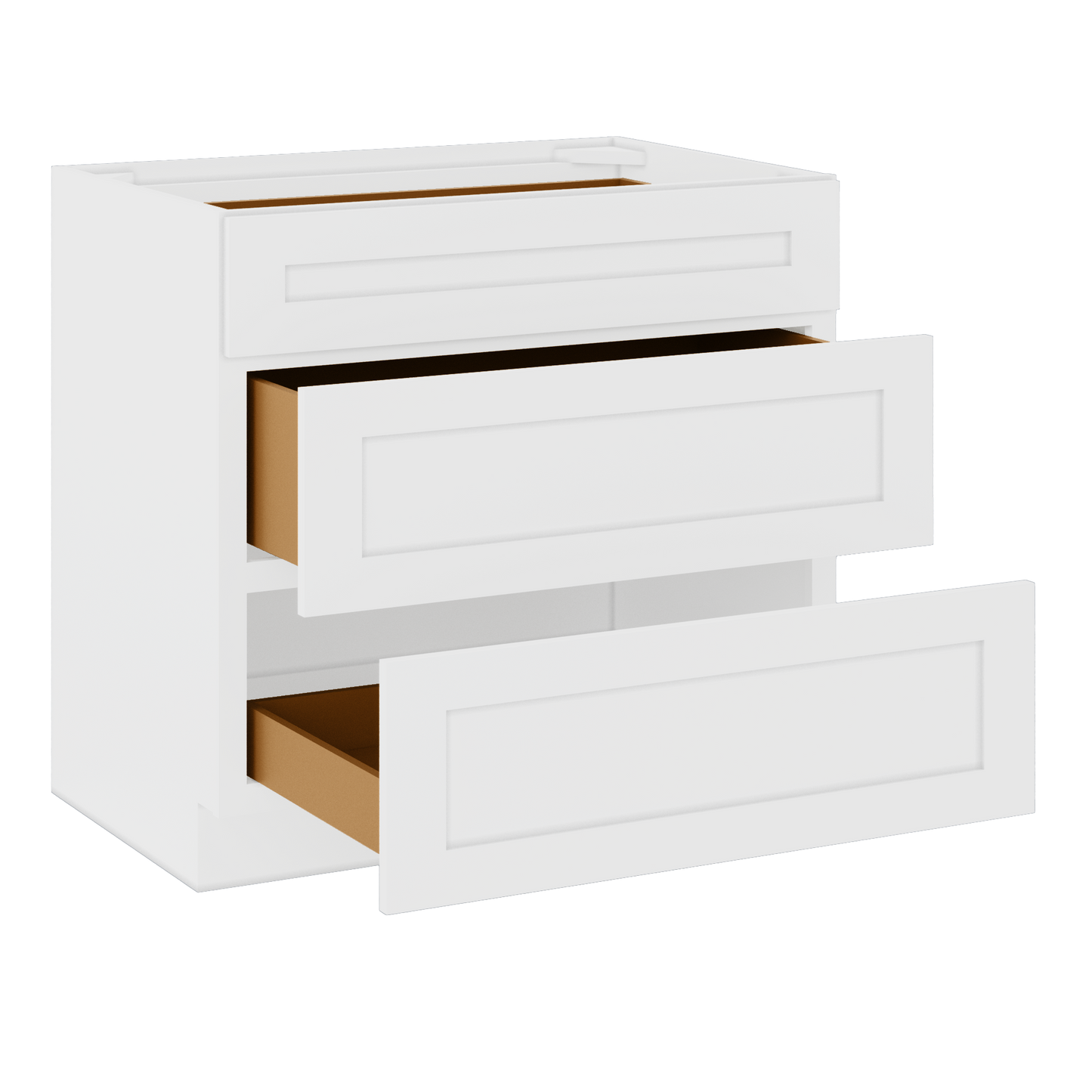 Linen Range Base Kitchen Cabinet LRB36 Alpina White LessCare 36 in. width 34.5 in. height 24 in. depth - Kitchen