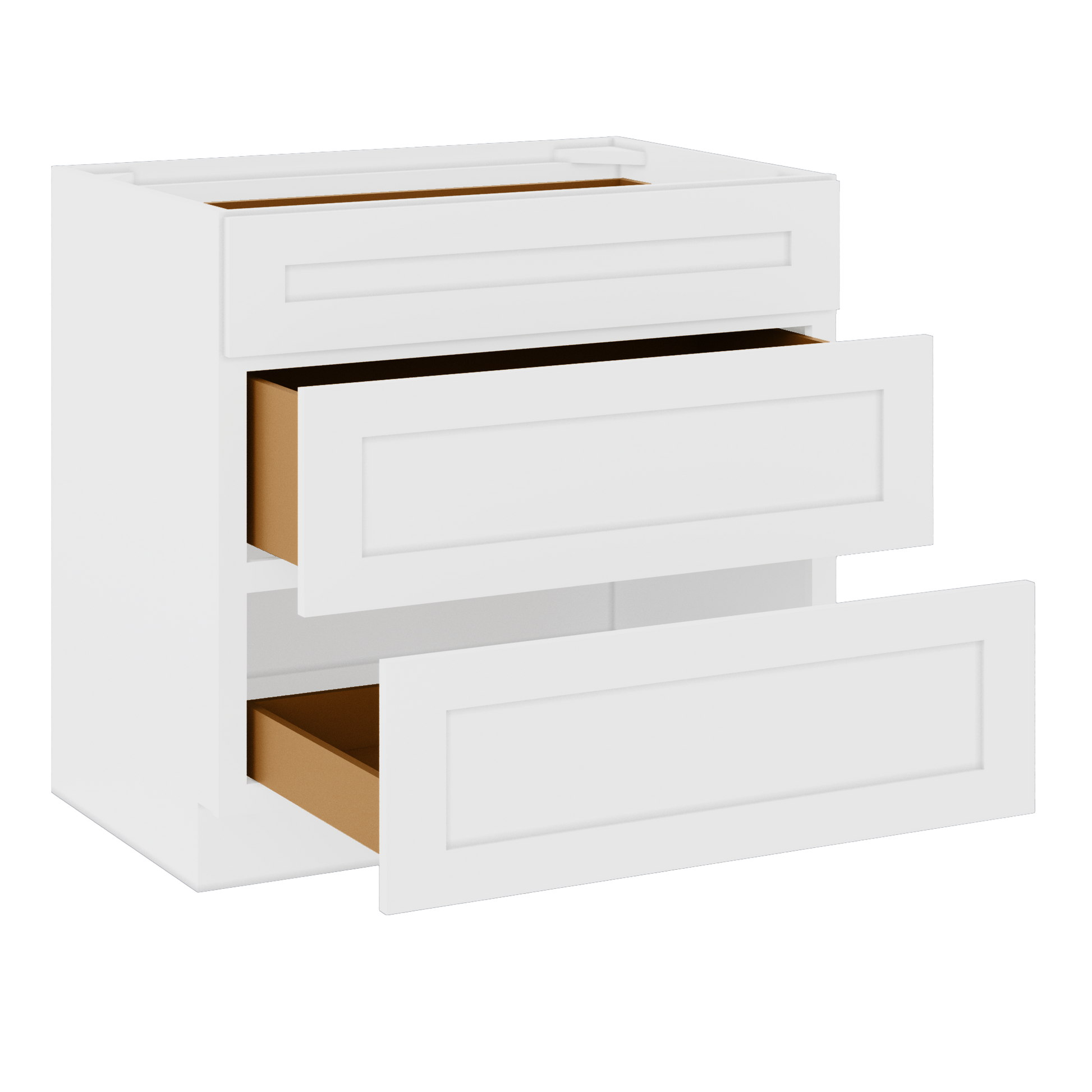 Linen Range Base Kitchen Cabinet LRB36 Alpina White LessCare 36 in. width 34.5 in. height 24 in. depth - Kitchen