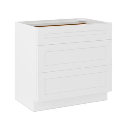 Linen Range Base Kitchen Cabinet LRB36 Alpina White LessCare 36 in. width 34.5 in. height 24 in. depth - Kitchen