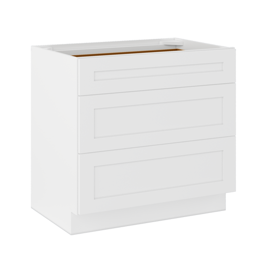 Linen Range Base Kitchen Cabinet LRB36 Alpina White LessCare 36 in. width 34.5 in. height 24 in. depth - Kitchen