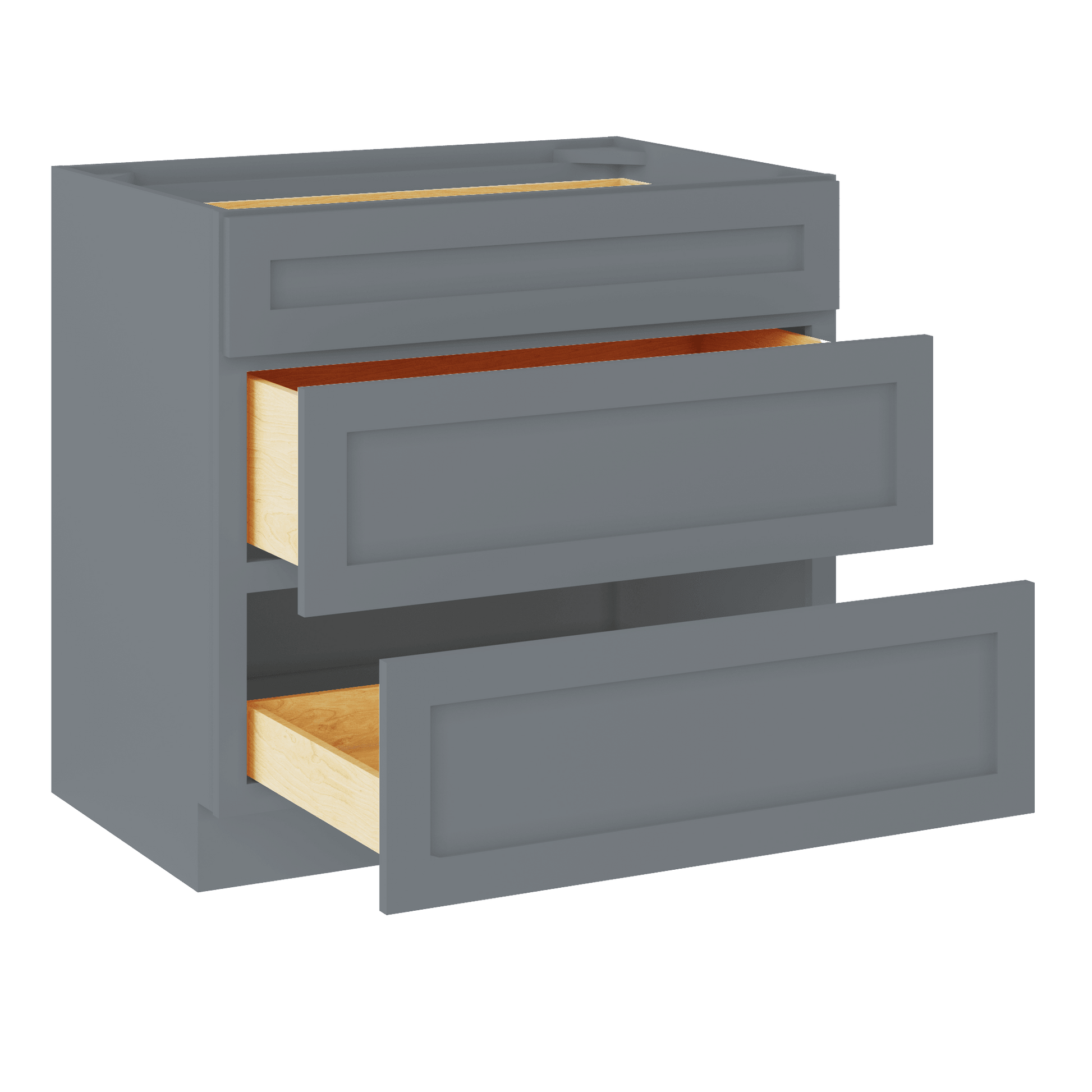 Linen Range Base Kitchen Cabinet LRB36 Colonial Gray LessCare 36 in. width 34.5 in. height 24 in. depth - Kitchen