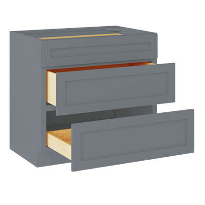 Linen Range Base Kitchen Cabinet LRB36 Colonial Gray LessCare 36 in. width 34.5 in. height 24 in. depth - Kitchen
