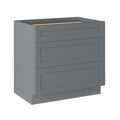 Linen Range Base Kitchen Cabinet LRB36 Colonial Gray LessCare 36 in. width 34.5 in. height 24 in. depth - Kitchen