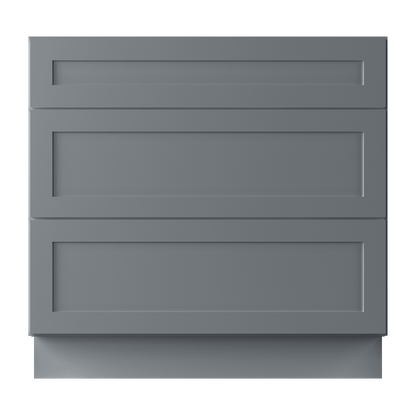 Linen Range Base Kitchen Cabinet LRB36 Colonial Gray LessCare 36 in. width 34.5 in. height 24 in. depth - Kitchen