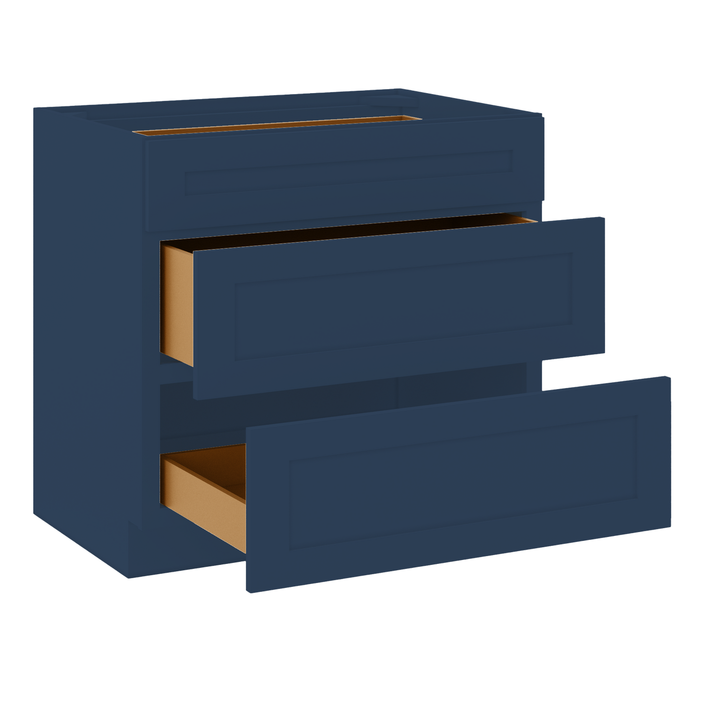 Linen Range Base Kitchen Cabinet LRB36 Danbury Blue LessCare 36 in. width 34.5 in. height 24 in. depth - Kitchen