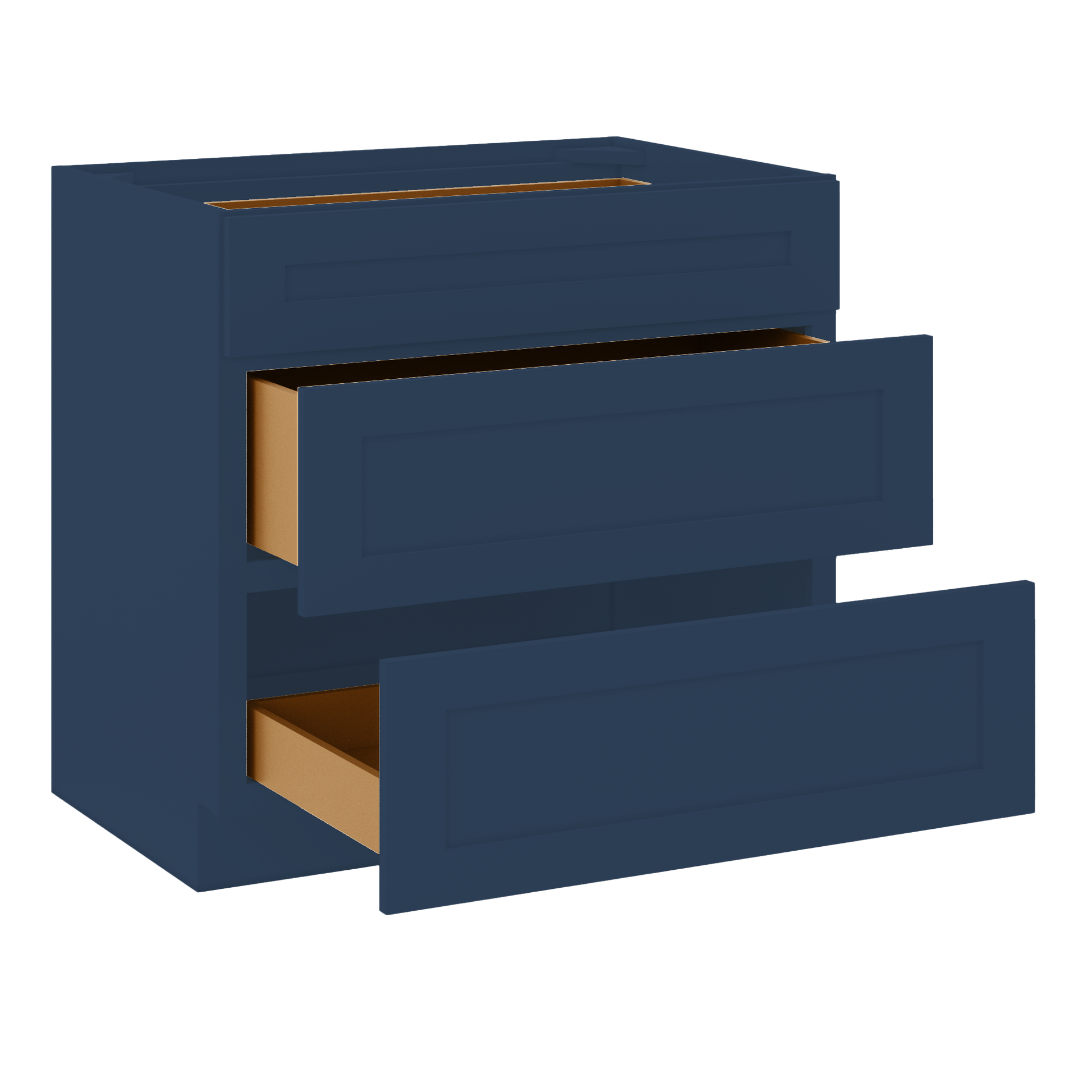 Linen Range Base Kitchen Cabinet LRB36 Danbury Blue LessCare 36 in. width 34.5 in. height 24 in. depth - Kitchen