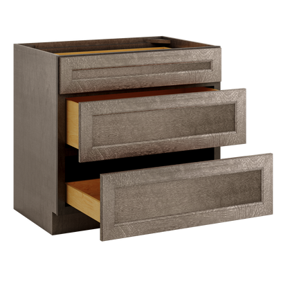 Linen Range Base Kitchen Cabinet LRB36 Milan Slate 36 in. width 34.5 in. height 24 in. depth - Kitchen Cabinets