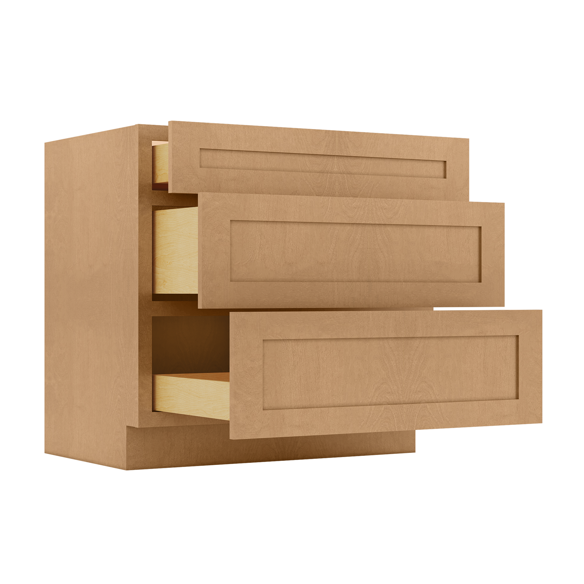 Linen Range Base Kitchen Cabinet LRB36 Shaker Toffee 36 in. width 34.5 in. height 24 in. depth - Kitchen Cabinets