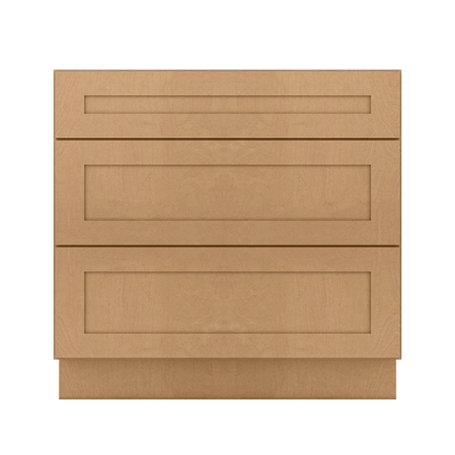 Linen Range Base Kitchen Cabinet LRB36 Shaker Toffee 36 in. width 34.5 in. height 24 in. depth - Kitchen Cabinets