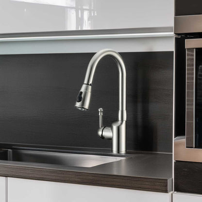 Pull Down Kitchen Faucet LK6B Brushed Nickel