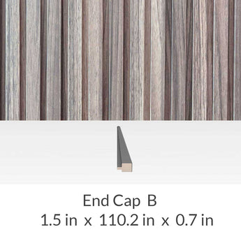 Wall Panel LWP-3771 Light Walnut End Cap